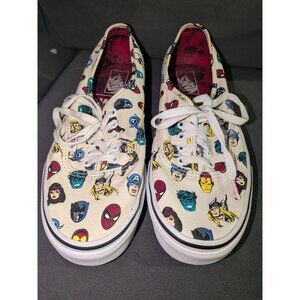 Size 9 VANS Authentic Marvel X Marvel heads shoes